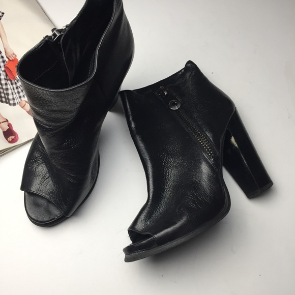 BCBGeneration Leather Peeptoe Bootie - Picture 3 of 8